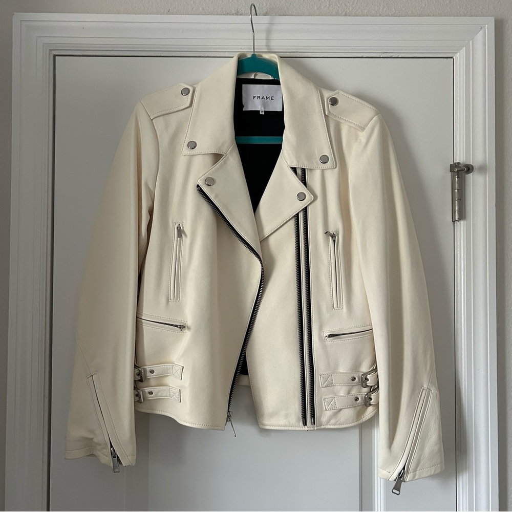 FRAME Leather Biker Jacket